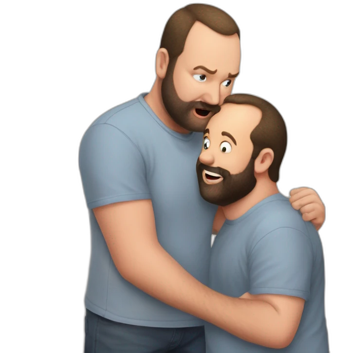 tom segura kissing bert kreischer emoji