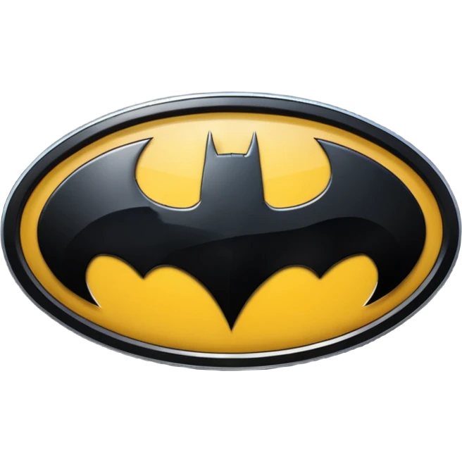 Batman logo emoji