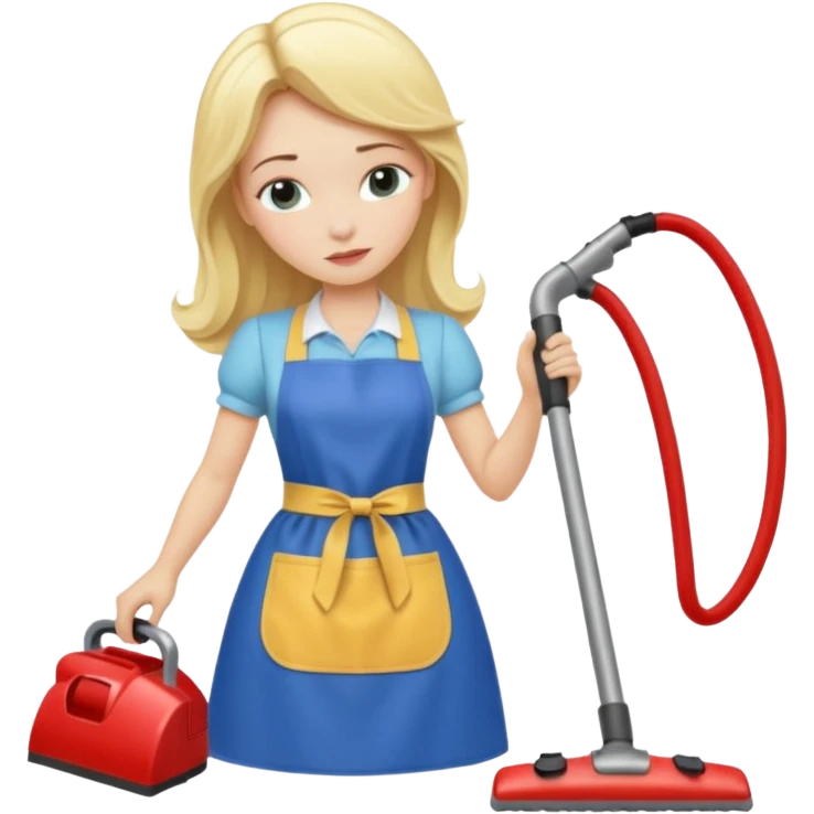 Sleeping beauty vacuuming  emoji