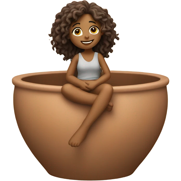 Girl in a pot emoji