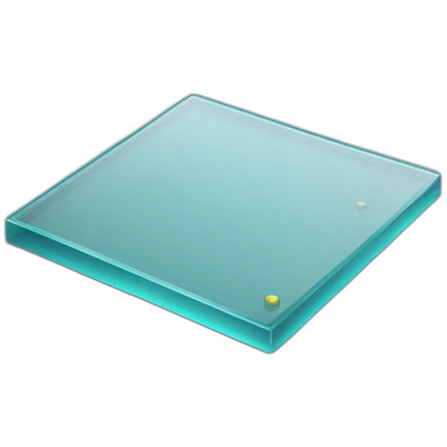 Cover glass for a microscope emoji