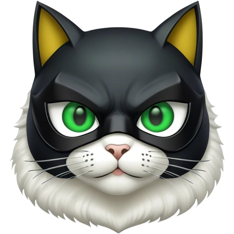 кот в маске бетмена emoji