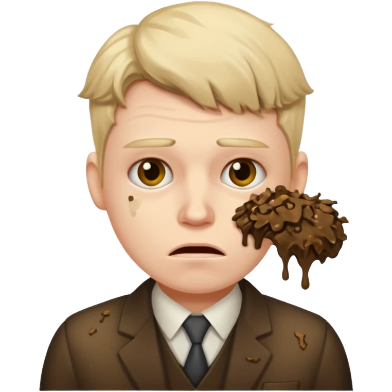accountant covered in shit emoji