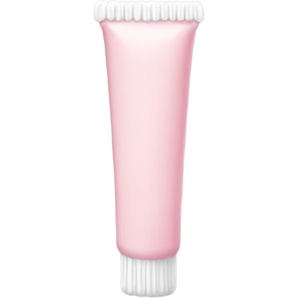 Long Pale pink toothpaste tube emoji