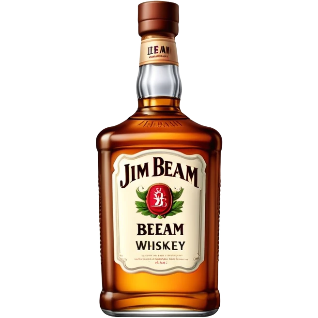 single jim beam whiskey bottle emoji