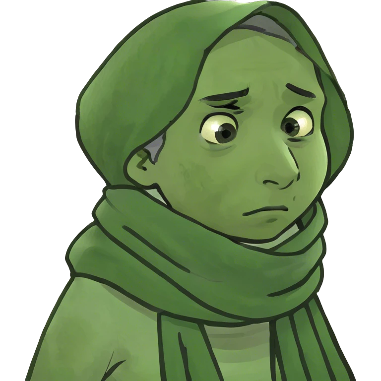 Deeply worried person emoji