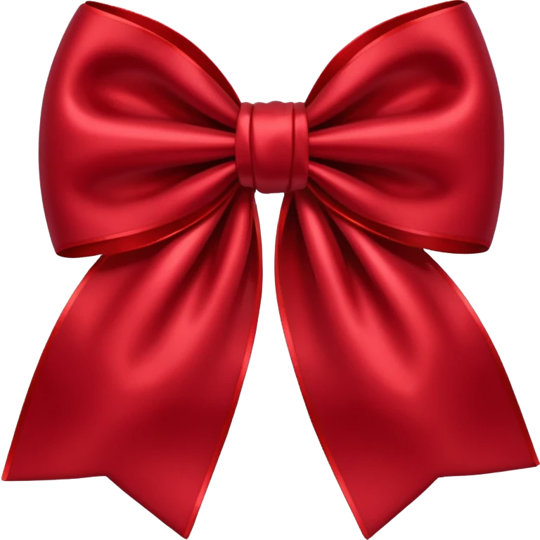 dark red bow emoji