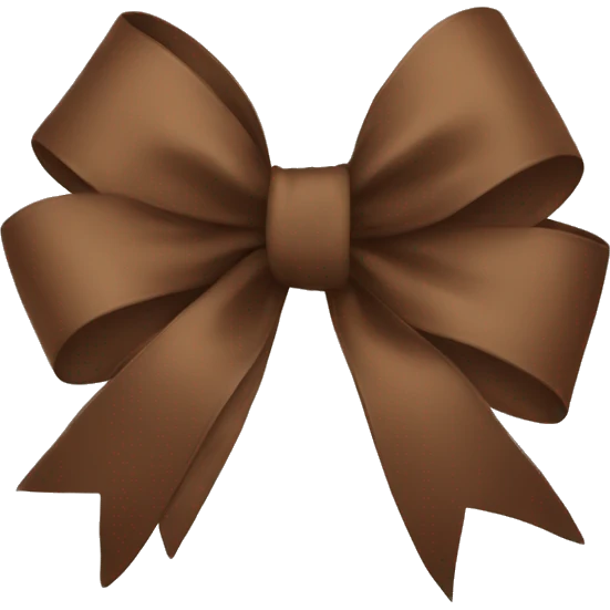 Brown bow emoji