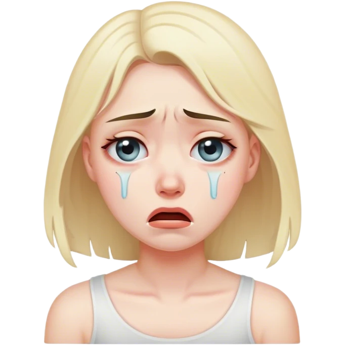 girl crying emoji
