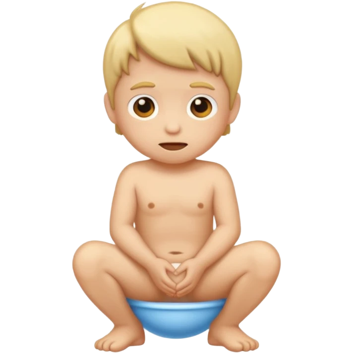 naked kid pooping emoji