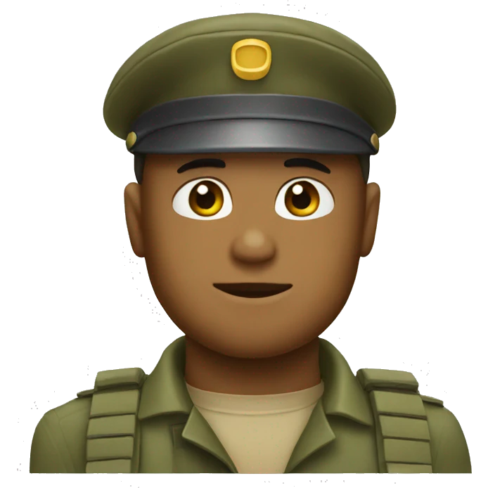 saluting face soldier emoji