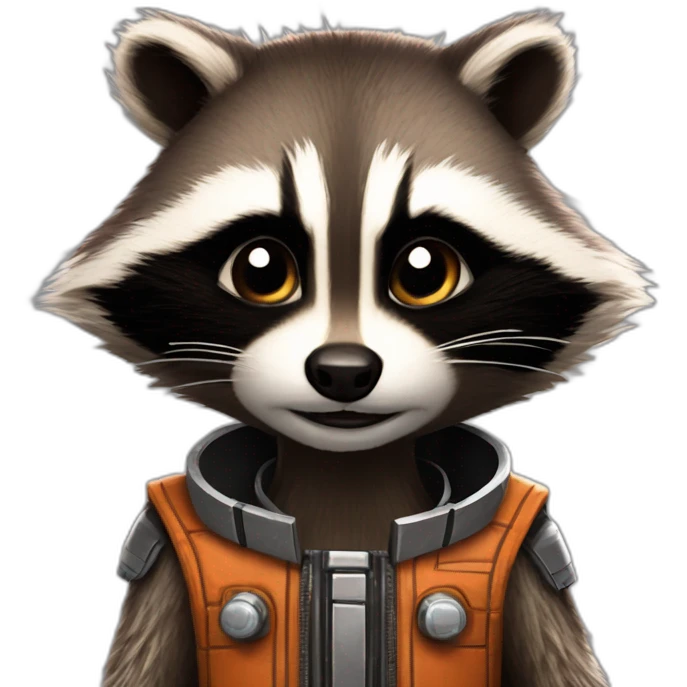 Rocket racoon gardians of galaxies emoji