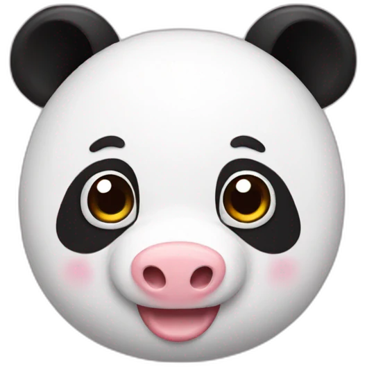 panda pig emoji