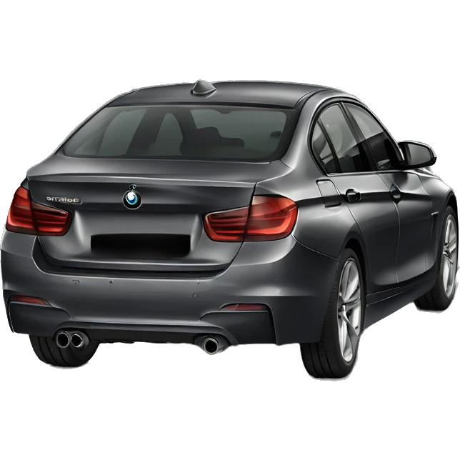 dark gray BMW 3 f30 emoji