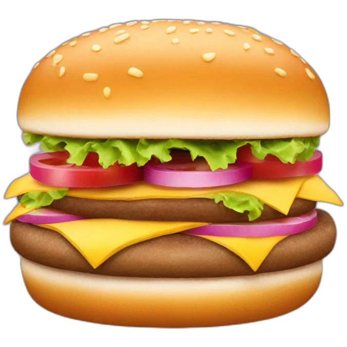 Hamburguesa pink  emoji