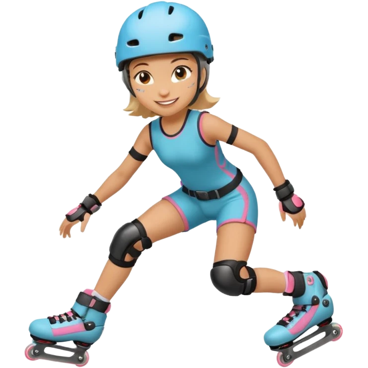 Roller blader girl emoji