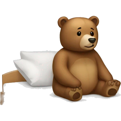 pollar bear in the bed emoji
