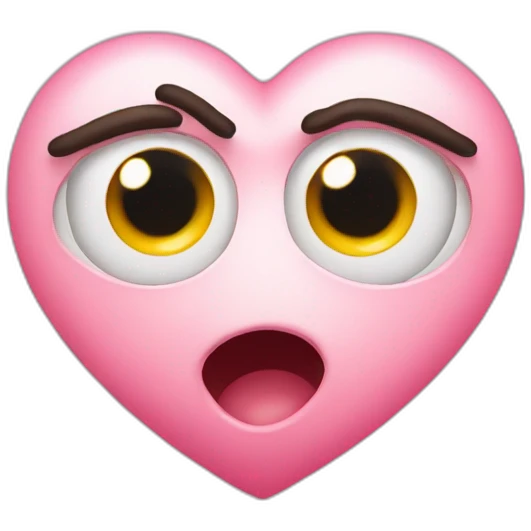 SURPRISED HEART IN EYE EMOJI emoji