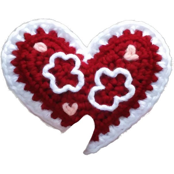 Big Heart crochet  emoji