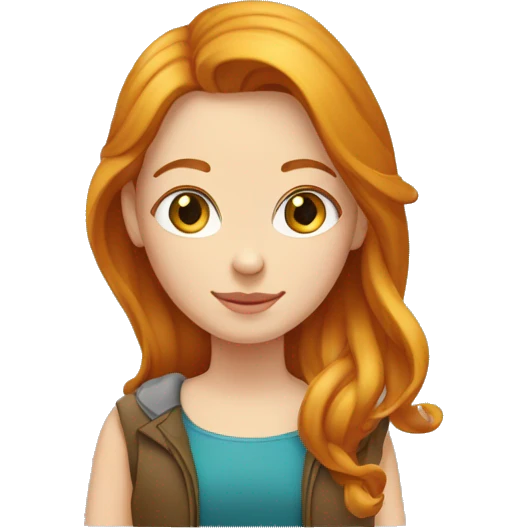 une fille rousse, une blonde et une brune emoji