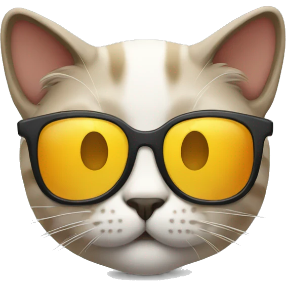 Cat with sunglasses emoji