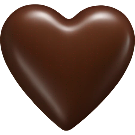 Chocolate heart shape  emoji