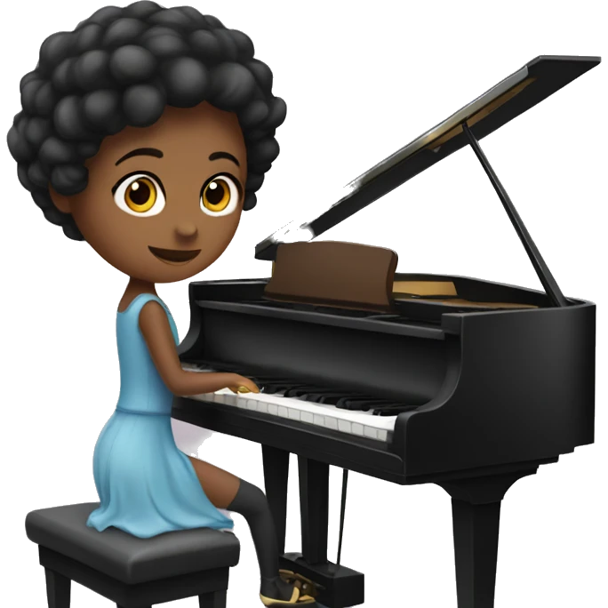 Play piano girl emoji