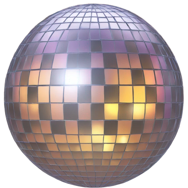 Christmas disco ball emoji