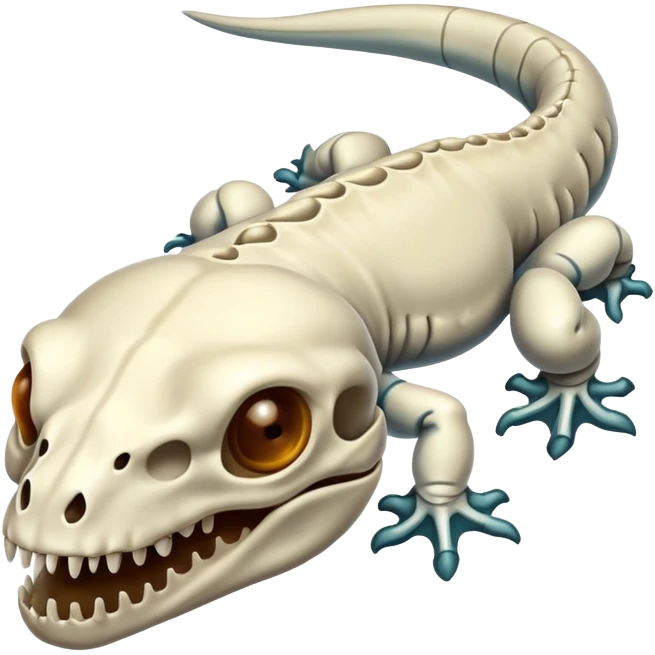 skull faced salamander emoji