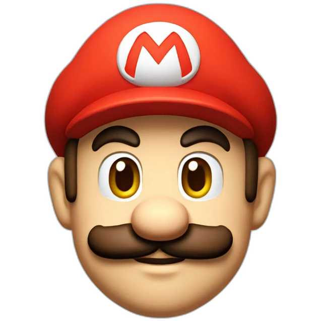 Mario from Mario bros emoji