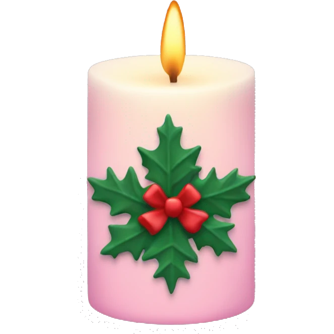 Christmas aesthetic candle emoji