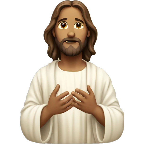 jesus christ pray emoji