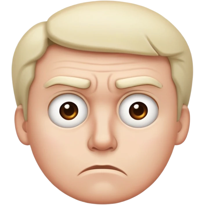 A disappointed face emoji
