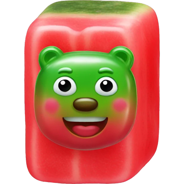 watermelon gummy bear emoji