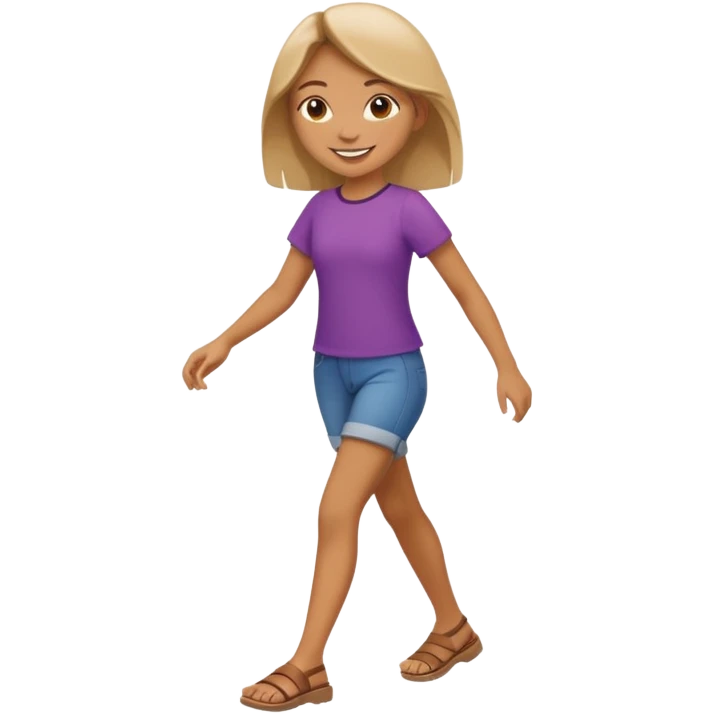 full body girl with walking  give me standing emoji too emoji