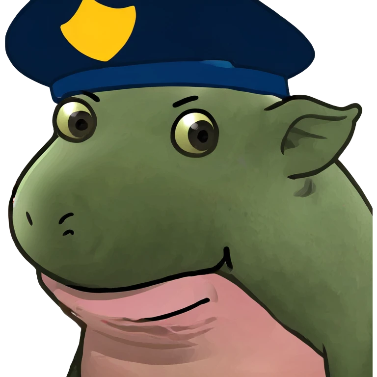 Pig with a hat emoji