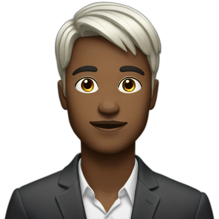 Posh-boy-with-raibow-hair emoji