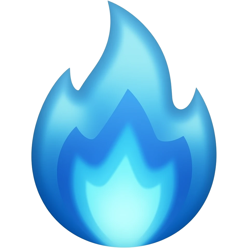 blue fire emoji emoji