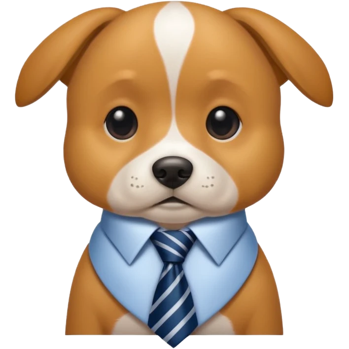 My dog whereing a tie  emoji