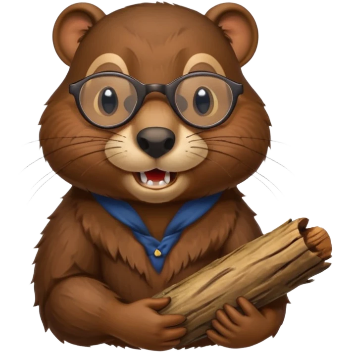 spectacled beaver emoji