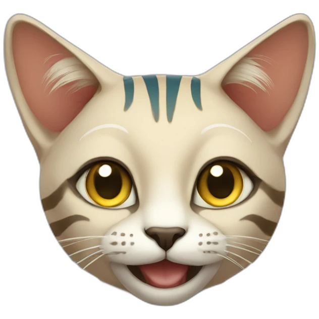 Egyptian cat smiling emoji