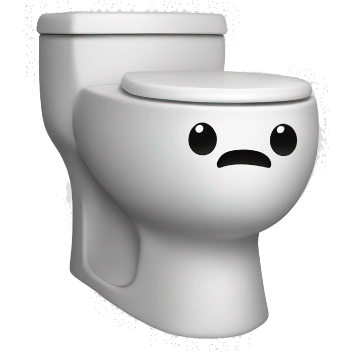Toilet with head sticking out saying skibidi toilet  emoji