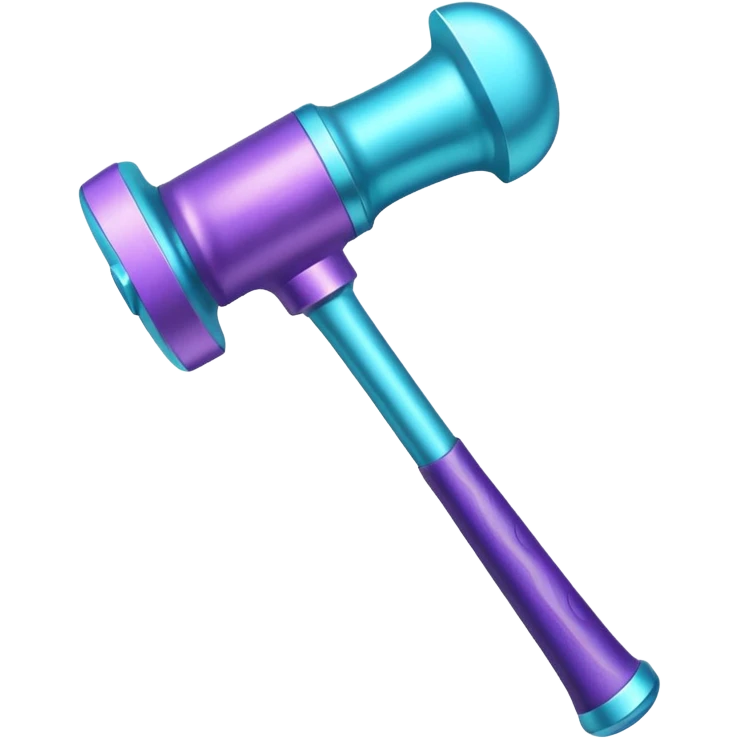glitter purple and cian hammer ban emoji