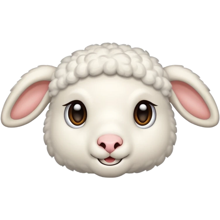 Cute fluffy lamb  emoji