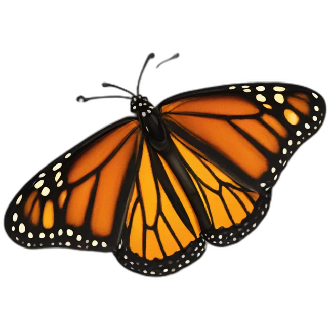monarch butterfly emoji