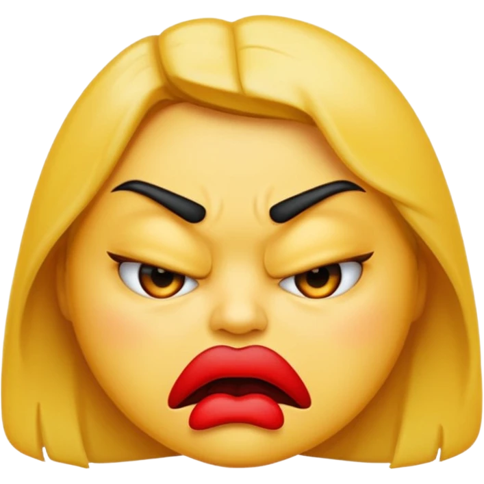 make an angry kissy emoji  emoji