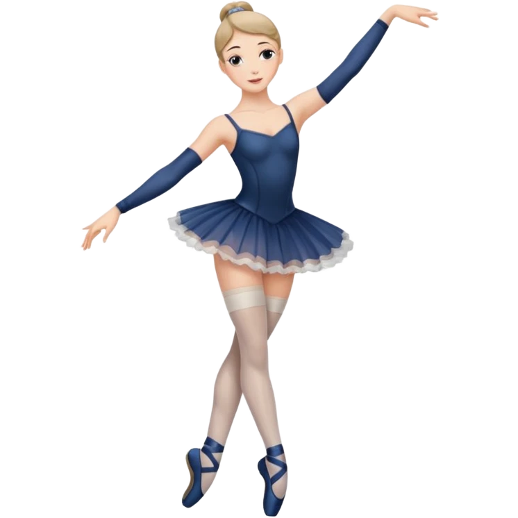 Ballet dancer in thigh highs emoji