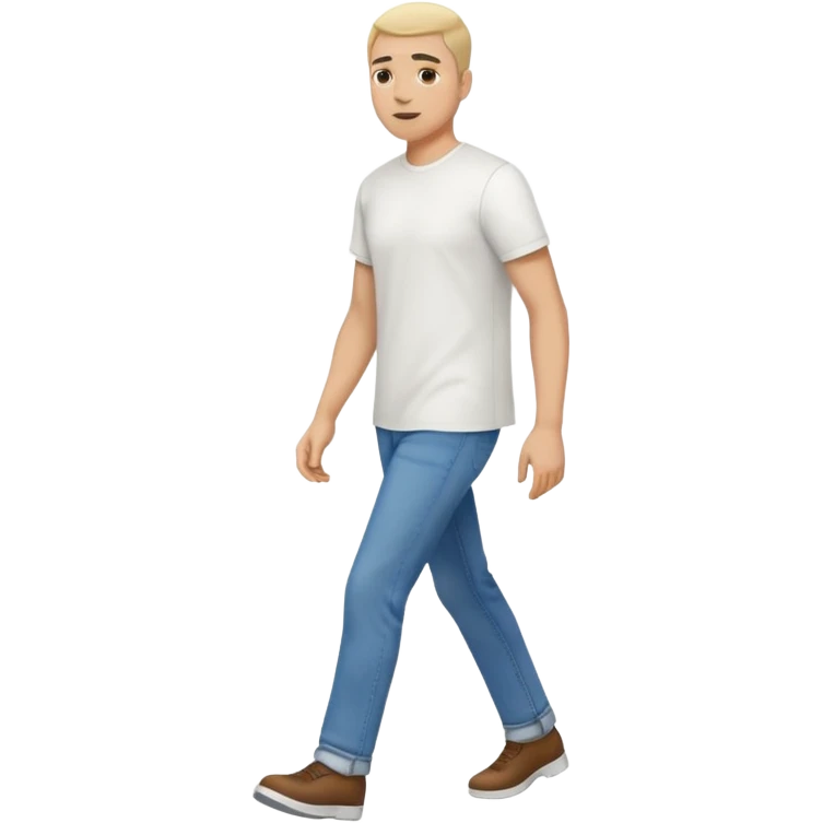 ligth man walking full body emoji