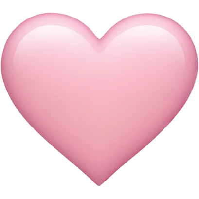 A light pink heart emoji