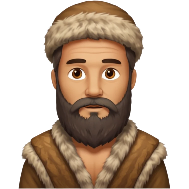 Bearded Stone Age Man – Long beard, fur clothes


 emoji